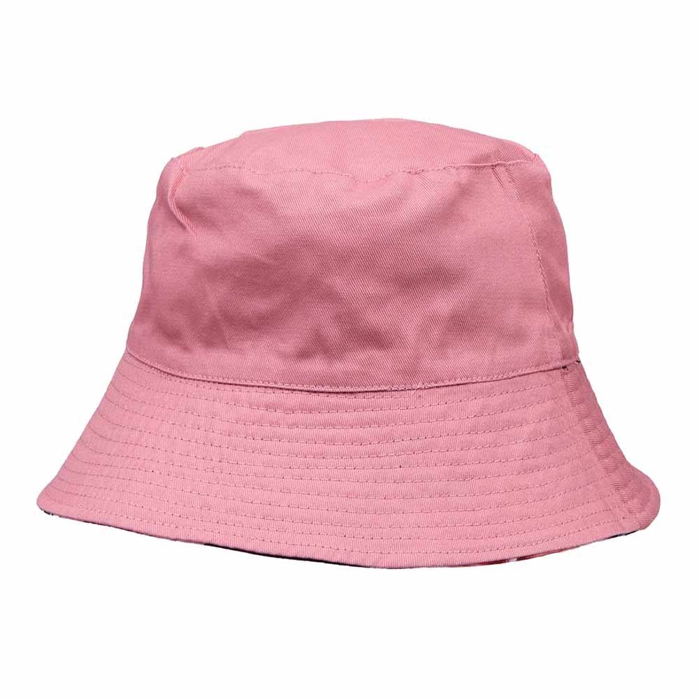 Reversible Floral Print-Solid Color Bucket Hat - Karen Keith Hats Bucket Hat Great hats by Karen Keith    