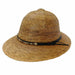 Palm Leaf Safari Pith Helmet - Texas Gold Hats Safari Hat Texas Gold Hats jr7313-4 Braid Over Band L/XL (58-60 cm) 
