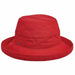 Cotton Up Turned Brim Golf Hat - Scala Hats for Women Kettle Brim Hat Scala Hats LC484-POPPY Poppy M/L (57 - 58 cm) 