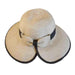 Big Brim Hat with V-Cut Back - Boardwalk Style Wide Brim Hat Boardwalk Style Hats da395nt Natural Medium (57 cm) 