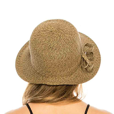 Asymmetrical Brim Cap with Coconut Button - Boardwalk Style Facesaver Hat Boardwalk Style Hats    