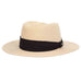 Braid Gambler Hat with 3-Pleat Cotton Band - Tommy Bahama Gambler Hat Tommy Bahama Hats TBW265sm Natural S/M (56 - 57 cm) 