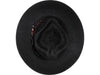 Spade Bangora Straw Black Fedora Hat - Biltmore Vintage Hats Fedora Hat Biltmore Hats    