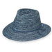 Victoria Fedora Hat - Wallaroo Hats Safari Hat Wallaroo Hats VICFEdn Mixed Denim M/L (58 cm) 