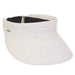 Sun Visor with Slide Adjuster - Sun 'N' Sand Hats Visor Cap Sun N Sand Hats HH2431A White  