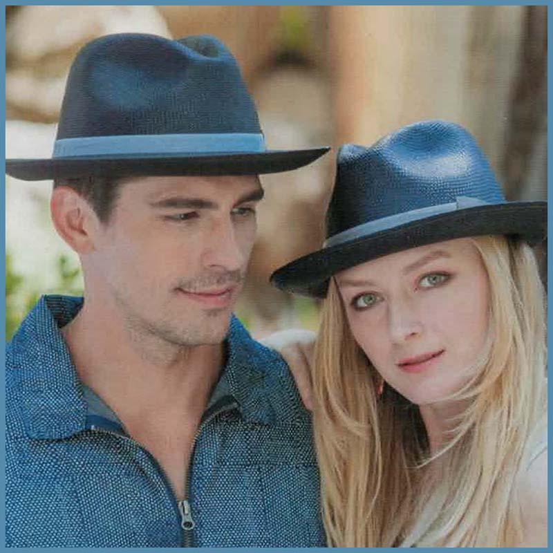 Fedora is a well-known hat style with small brim, that can be curled up all around , or just in the back. Fedora hat has a pinched crown and a dented crown. Decorated with a simple accent of a ribbon band with a small side bow, a pin or feather. 