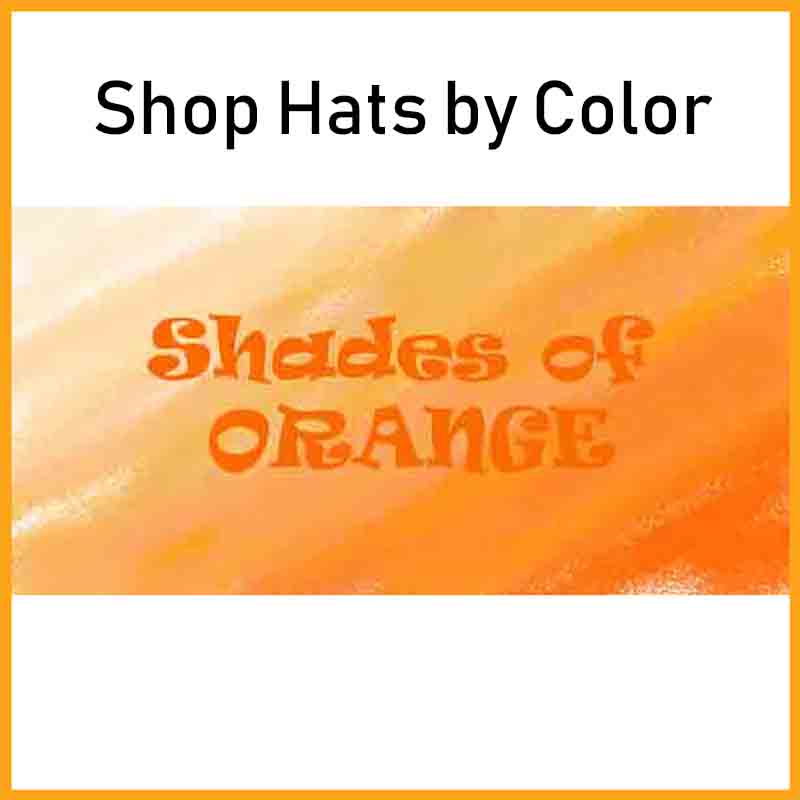 Orange hats. Shop men's and women's hats by color