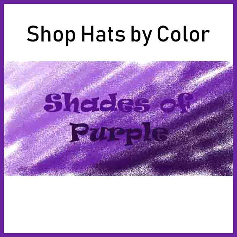 Purple hats. shop men's hats and women's hats by color