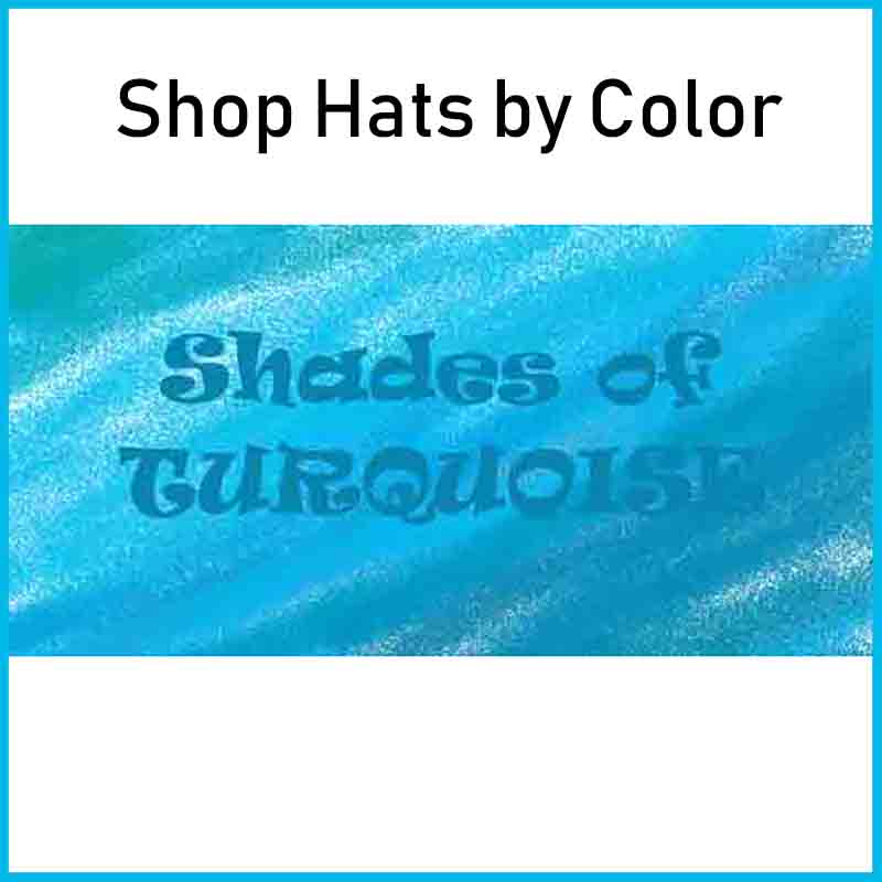 Turquoise hats - shop men's hats and women's hats by color