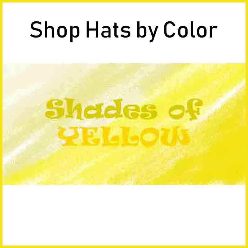 Yellow Hats - Shop hats by color, shades of yellow