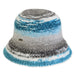 Adora® Hats - Color Block Knit Bucket Hat Cloche Adora Hats AD1641A Turquoise M/L (58 cm) 