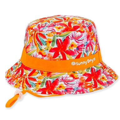 Artsy Reversible Bucket Hat for Petite Heads - Sunny Dayz Hats, Bucket Hat - SetarTrading Hats 