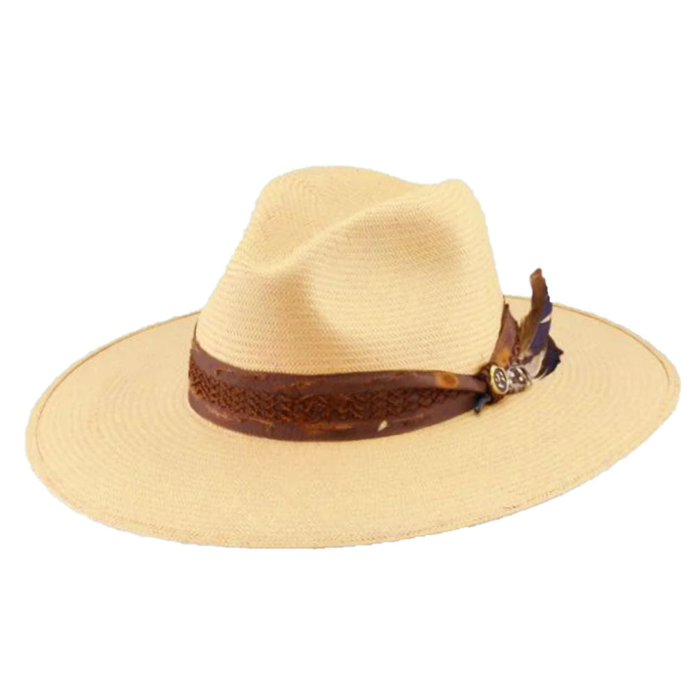 Aston Handwoven Shantung Flat Brim Hat - Biltmore USA, Safari Hat - SetarTrading Hats 