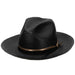Astral Toyo Pinch Front Fedora Hat - Biltmore USA Safari Hat Biltmore Hats BS8847ASTL3002LG Black Large (59 cm) 