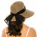 Asymmetrical Big Brim Summer Hat - Boardwalk Style Wide Brim Hat Boardwalk Style Hats    
