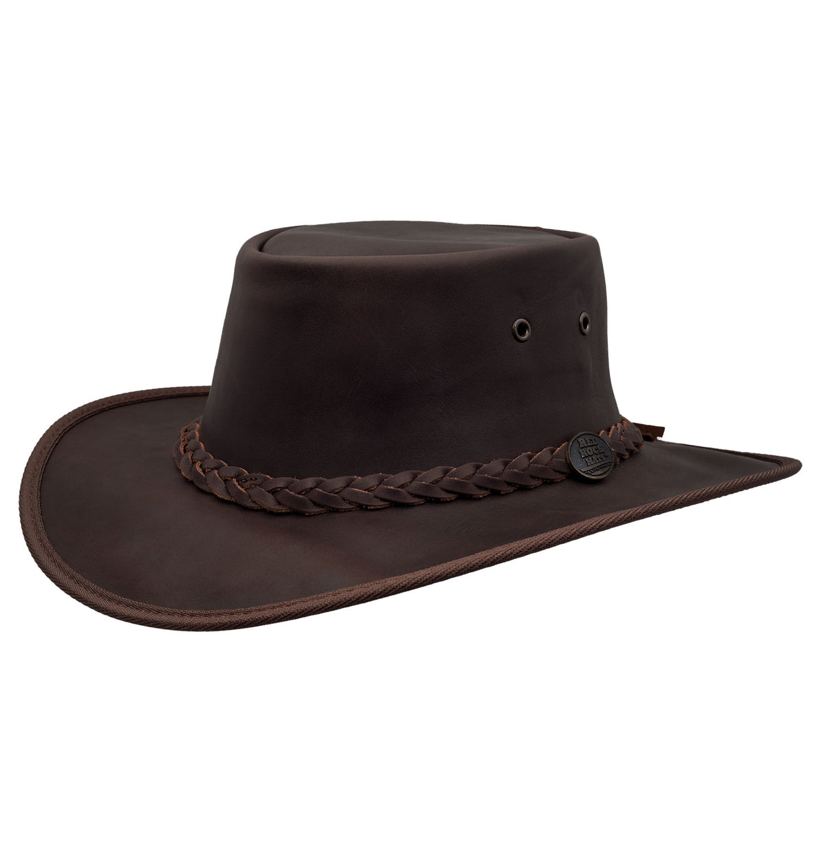 Fascia Per Cappello In Pelle Regolabile – Wallaruoz, Fatta In Australia, Stile Cowgirl, Colore Marrone