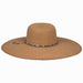 Bangkok Toyo Straw Beach Hat with Colorful Cord - Karen Keith Hats Wide Brim Sun Hat Great hats by Karen Keith TW35-Att Toast M (57 cm) 