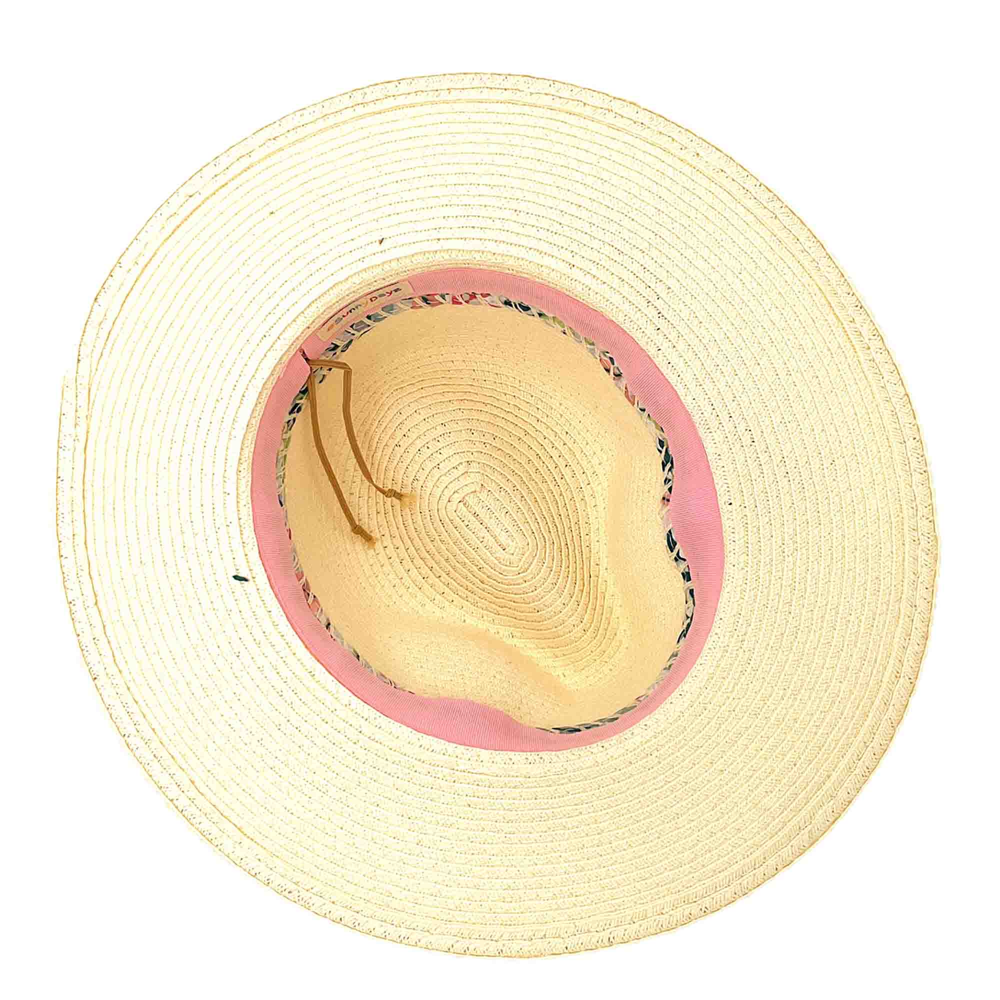 Blanket Stitched Band Straw Sun Hat for Petites - Sunny Dayz™ Safari Hat Sun N Sand Hats    
