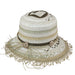 Braided Straw and Metallic Ribbon Hat - Jeanne Simmons Cloche Jeanne Simmons Accessories WSPS725TN Natural