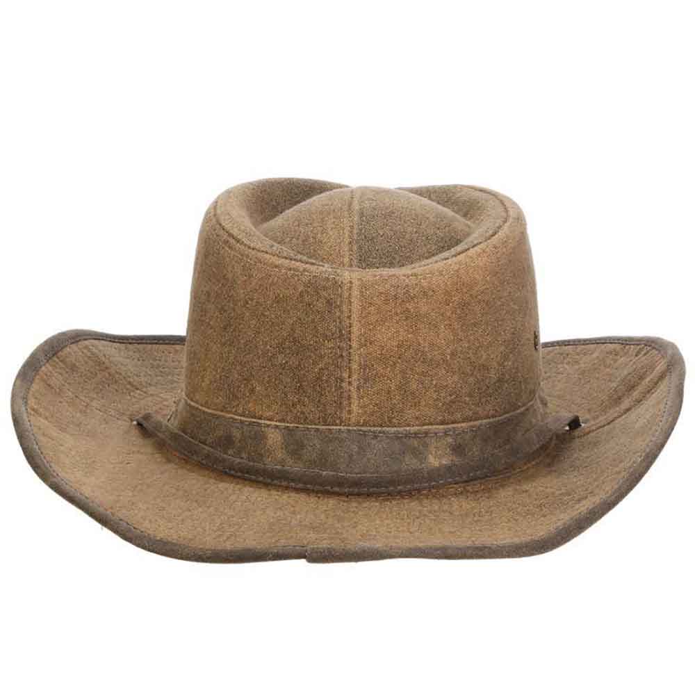 Buckthorn Tarp Cloth Western Outback Hat - Stetson Hats Tan / X-Large