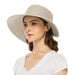 Butterfly Split Brim Sun Hat with Straw Bow - Boardwalk Style Wide Brim Hat Boardwalk Style Hats    