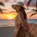 Butterfly Split Brim Braided Straw Summer Hat - Sun 'N' Sand Hats Facesaver Hat Sun N Sand Hats