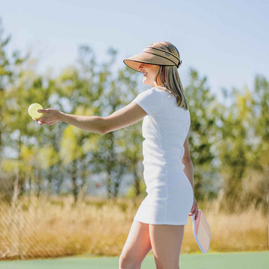 Carkella Lily Sun Visor by Wallaroo Hat Company Visor Cap Wallaroo Hats