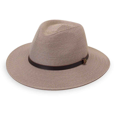 Carter Two Tone Fedora Hat for Men - Wallaroo Hats Safari Hat Wallaroo Hats CART-GPT-L Graphite L/XL (61 cm) 