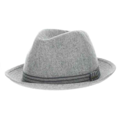 Cashmere Feel Snap Brim Fefora - Stetson Hats Fedora Hat Stetson Hats STW414-GREY3 Grey Large 