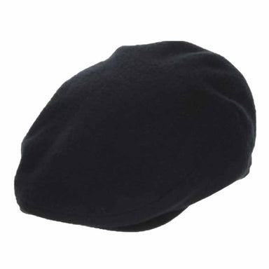 Cashmere Feel Wool Blend Ivy Cap - Stetson Hats Flat Cap Stetson Hats STW413-BLK3 Black Large 