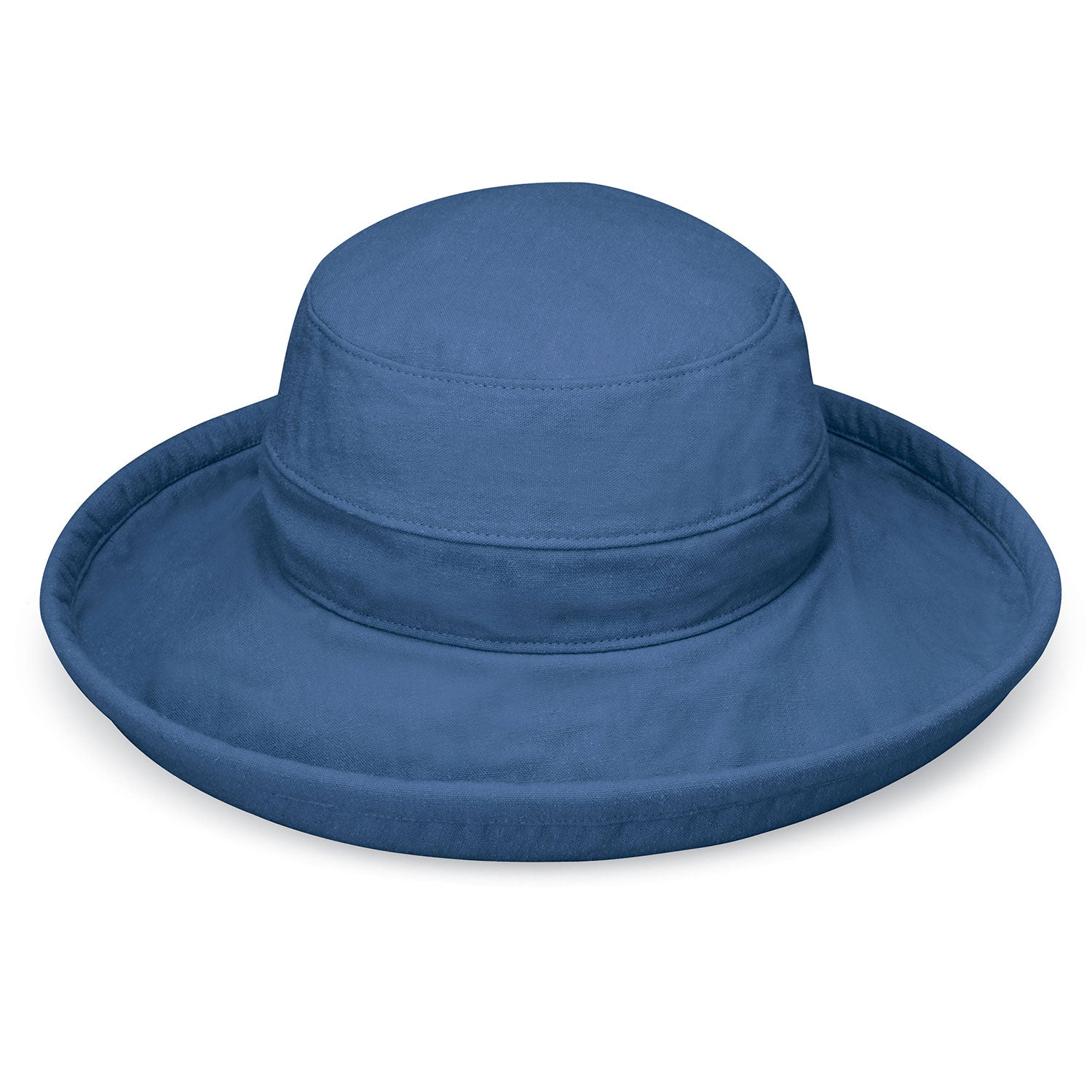 Casual Traveler by Wallaroo Hats Kettle Brim Hat Wallaroo Hats CASTCV Slate Blue Cotton