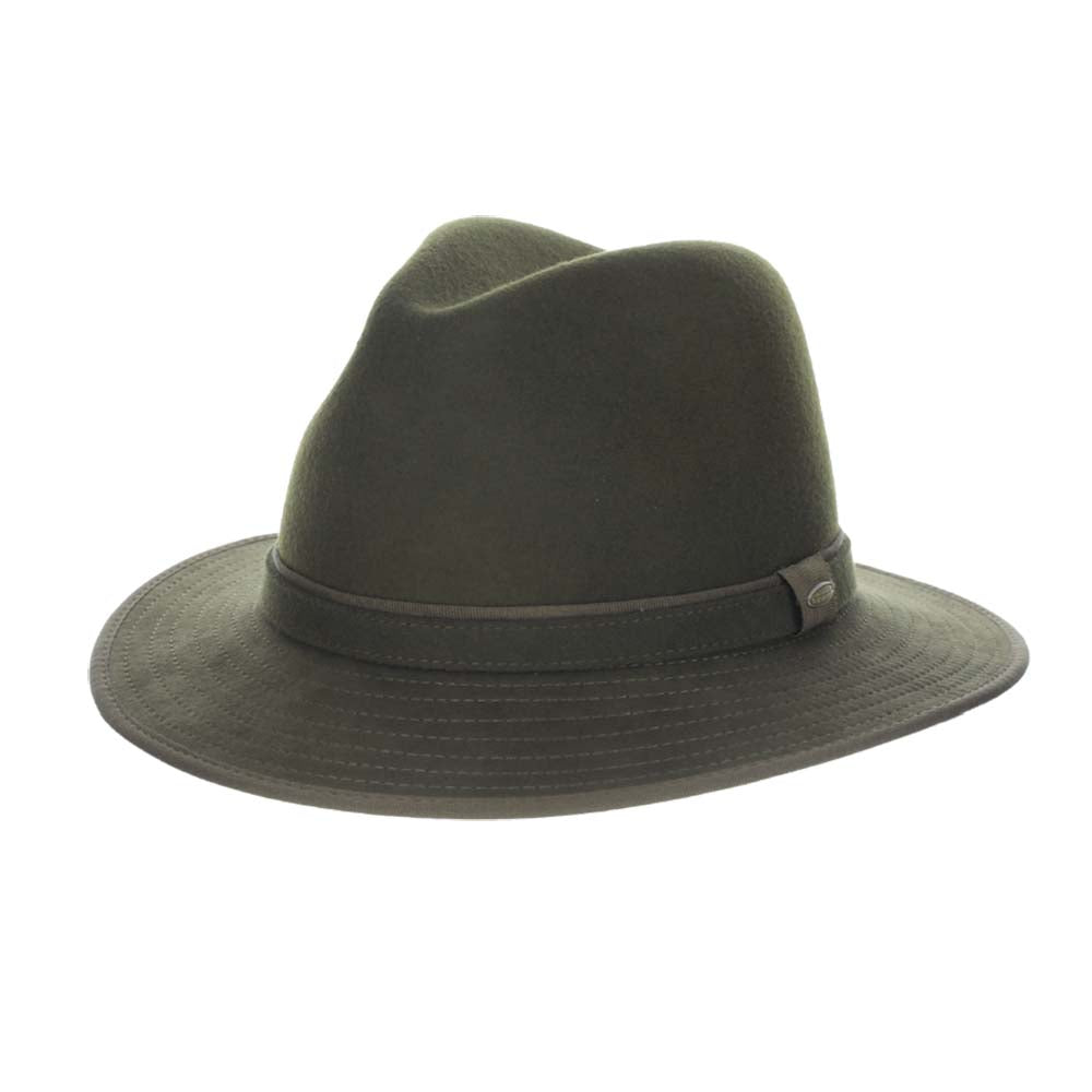 Ceduna Wool Felt Safari with Faux Suede Band - Scala Hat, Safari Hat - SetarTrading Hats 