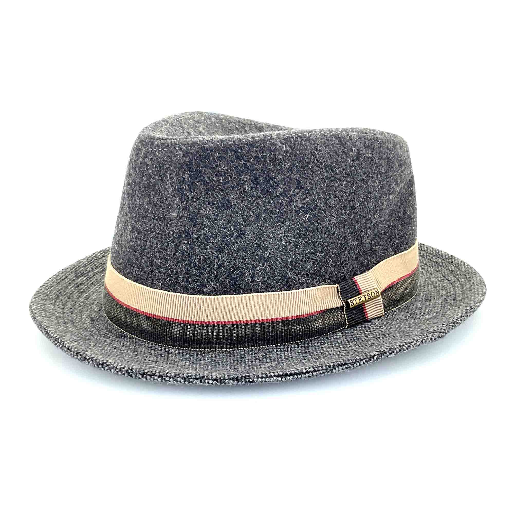 Charcoal Wool Fedora Hat - Stetson Hats, Fedora Hat - SetarTrading Hats 