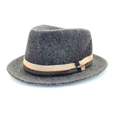 Charcoal Wool Fedora Hat - Stetson Hats Fedora Hat Stetson Hats STW358-CHAR Charcoal Large 