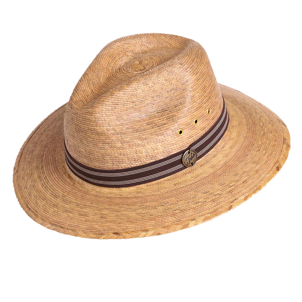 Clark Palm Leaf Wide Brim Fedora Hat - Tula Hats