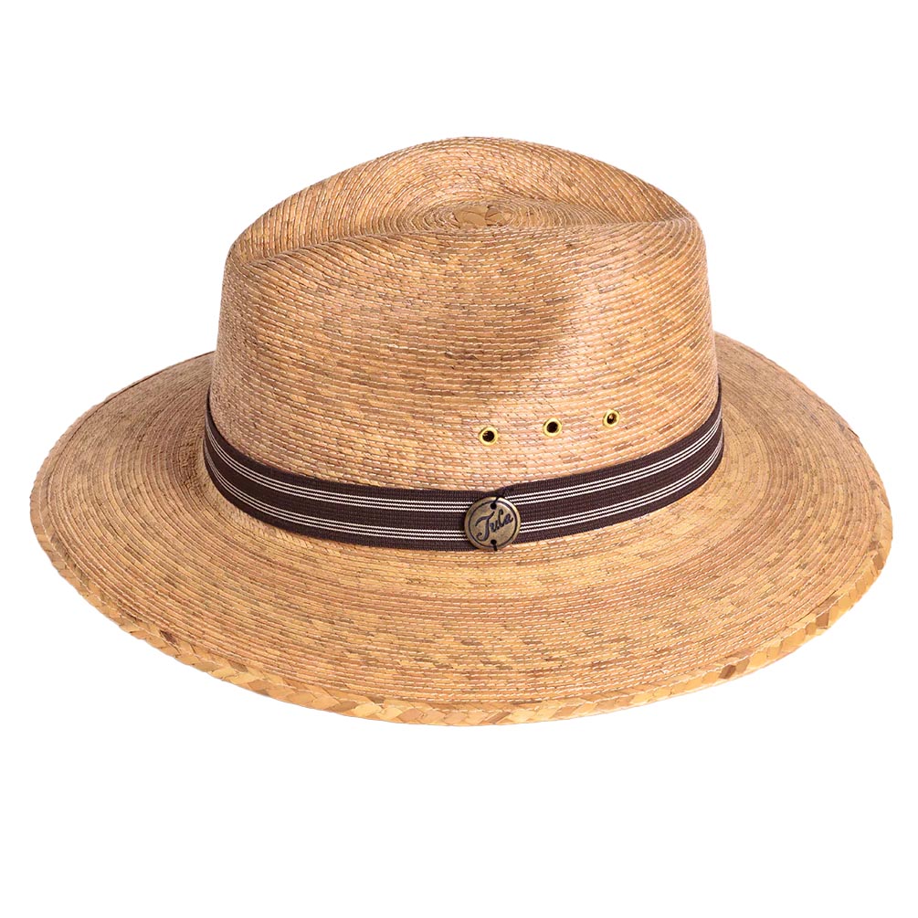 Clark Palm Leaf Wide Brim Fedora Hat - Tula Hats