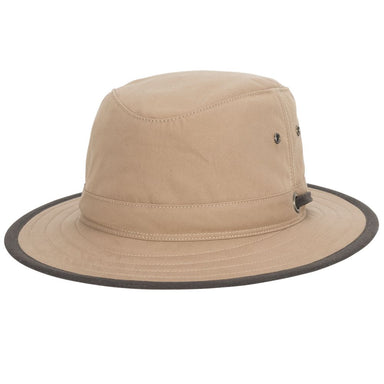 Cold Weather Boonie Hat with Chin Cord - Dorfman Hat Co Bucket Hat Dorfman Hat Co. MW340-KAKI3 Khaki Large