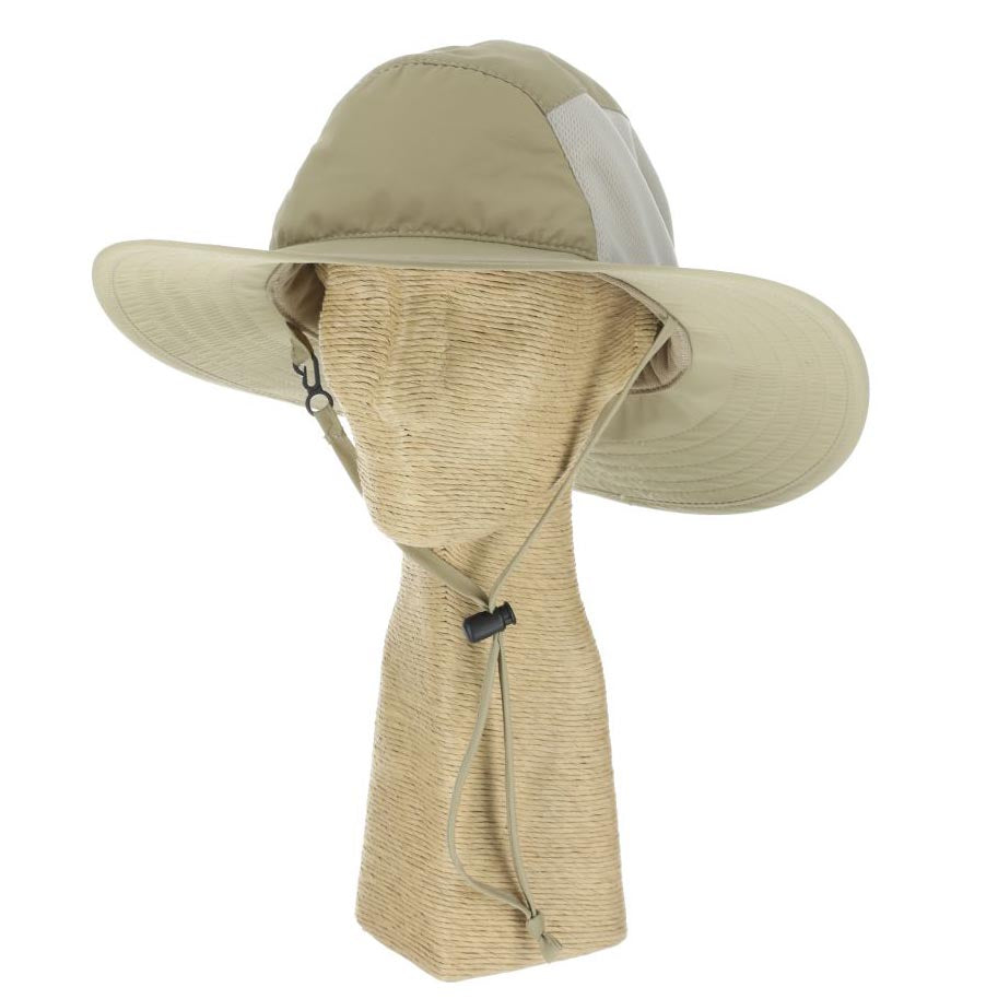 Cooling Dimensional Brim Hiking Hat, Chin Strap - DPC Outdoor Headwear Bucket Hat Dorfman Hat Co.