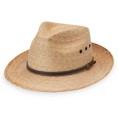 Cortez Braided Palm Hat - Wallaroo Hats Fedora Hat Wallaroo Hats CORT-CA-M Camel M/L (58 cm) 