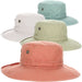 Cotton Boonie Hats in Pastel Colors with Chin Strap - Dorfman Outdoor Hats Bucket Hat Dorfman Hat Co. BH228-KAKI Khaki OS (57 cm)