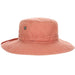 Cotton Boonie Hats in Pastel Colors with Chin Strap - Dorfman Outdoor Hats Bucket Hat Dorfman Hat Co. BH228-CORAL Coral OS (57 cm)