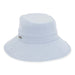 Cotton Poplin Wide Brim Bucket Hat for Women - Sun 'N' Sand Hats Bucket Hat Sun N Sand Hats HH2785B Dusty Blue OS (57 cm) 