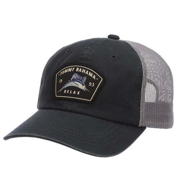 Cotton Trucker's Cap with TB Marlin Patch - Tommy Bahama Hats Cap Tommy Bahama Hats TBC18-NAVY Blue  