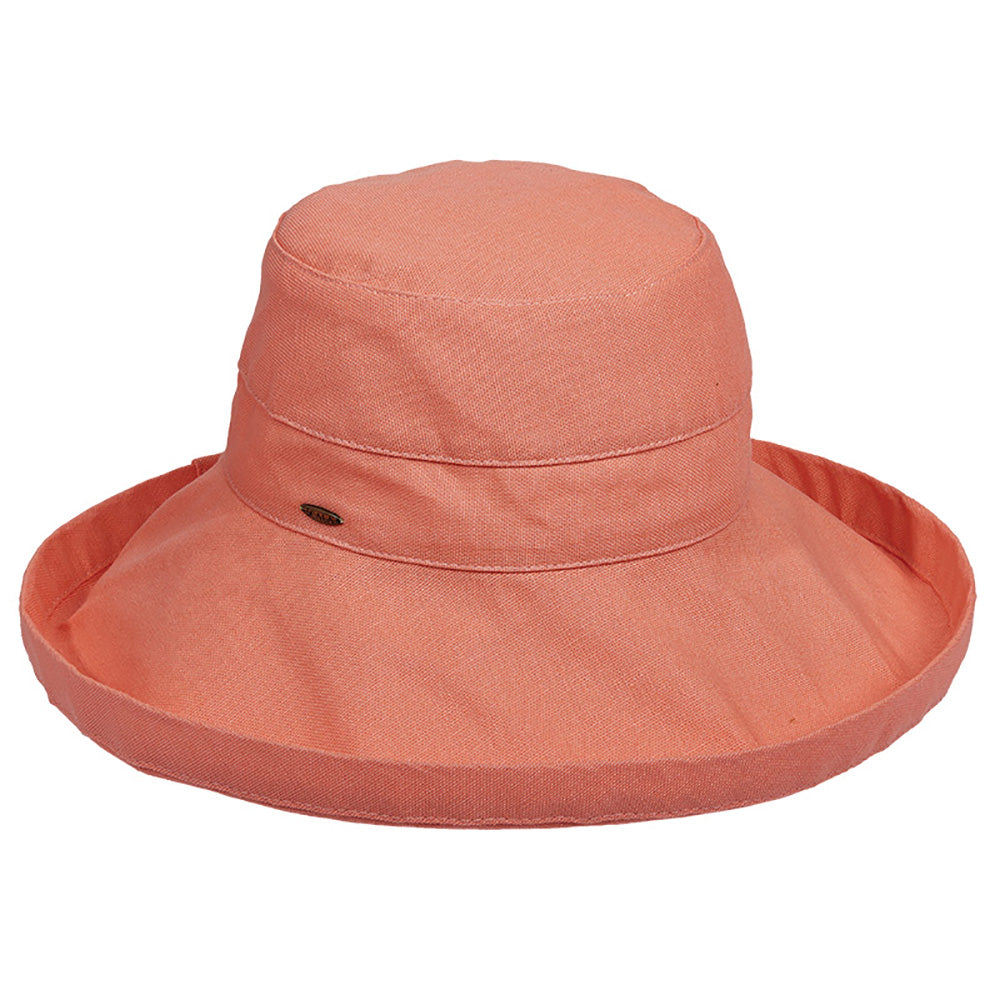 Cotton Up Turned Large Brim Sun Hat - Scala Hats for Women — SetarTrading  Hats