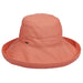 Cotton Up Turned Large Brim Sun Hat - Scala Hats for Women Kettle Brim Hat Scala Hats LC399-GPFRT Grapefruit M/L (57 - 58 cm) 