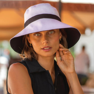 Cotton Sun Hat with Ponytail Opening - Scala Hats for Women Wide Brim Hat Scala Hats