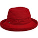 Cotton Up Turned Brim Golf Hat - Scala Hats for Women Kettle Brim Hat Scala Hats LC484-RED Red M/L (57 - 58 cm)