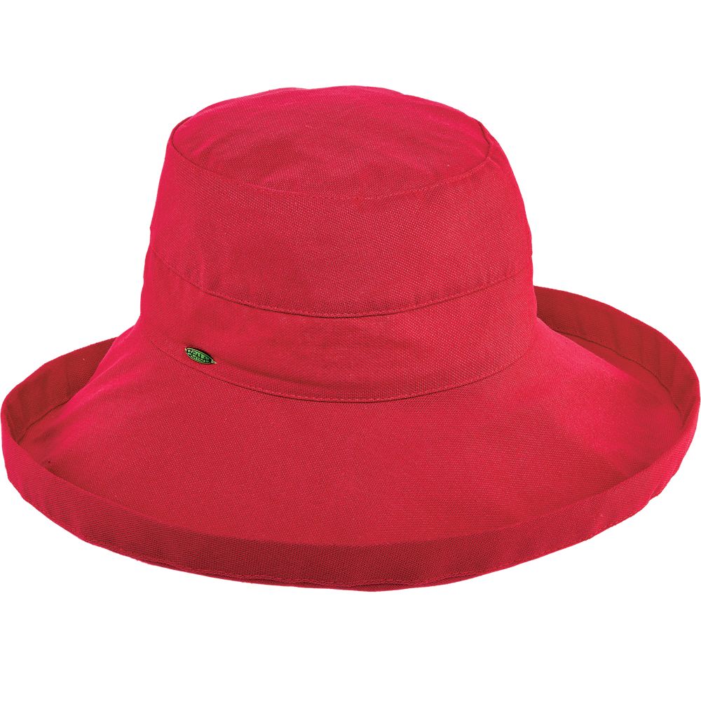 Cotton Up Turned Large Brim Sun Hat - Scala Hats for Women