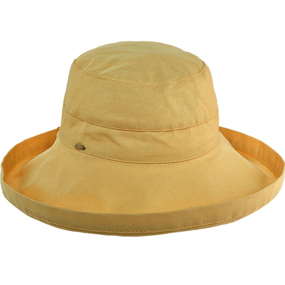 Cotton Up Turned Large Brim Sun Hat - Scala Hats for Women