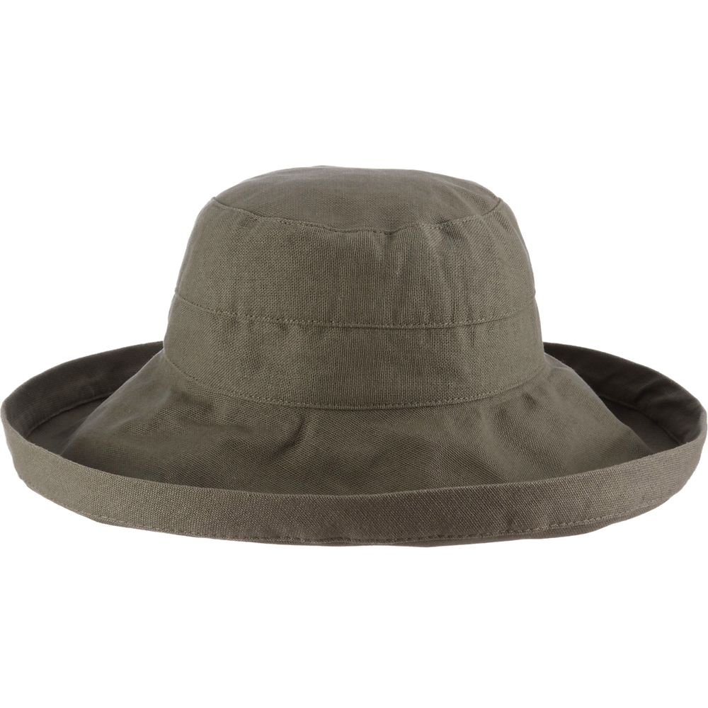 Cotton Up Turned Large Brim Sun Hat - Scala Hats for Women